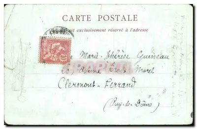 Madame la Pluie — scène de la fontaine — éditeur LE QUESNE, n° 74 G — Verso