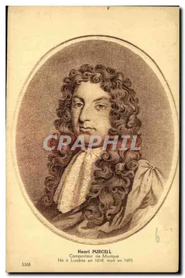 Henri Purcell — Compositeur de Musique — Collection d'Art et d'Histoire E.S. Menars, 2, Rue Paris