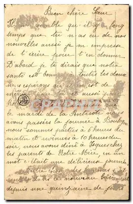 O pequeno Jean Bosco em um sonho — edição C. MUSZAN — n°2 de uma série — Verso