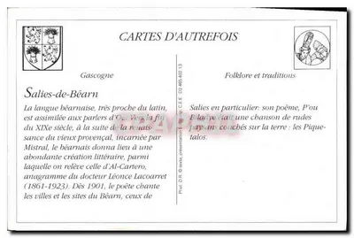 Salies-de-Béarn — Les Piquetalos — Novas Galerias Salisienses — Verso