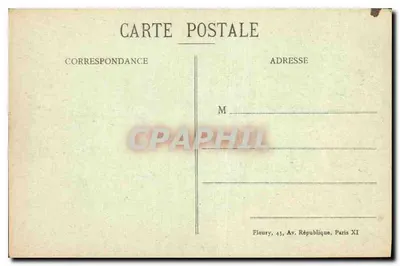 Zamek Saint-Cloud — Pożar przez Prusaków w 1870 — F. F. Paris — Rewers