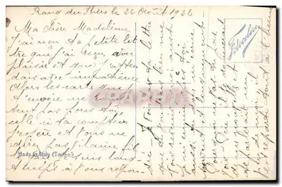 Łódź na jeziorze — widok nocny — Fotocelere (wydawca) n°6 — Rewers