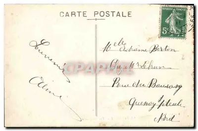 Lourdes — Uitzicht van boven — Uitgave F. V. n°23 — Achterkant