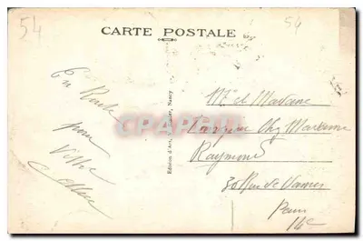 NANCY — Plac Stanisława — Wydawnictwo Sztuki, Nancy, nr 437 — Rewers