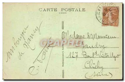 NANCY — Grand Salon dell'Hotel de Ville — C-L-B, n° 159 — Verso