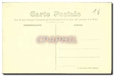 Bourges — Katedra, widok z ogródka arcybiskupiego — A. Antecans, wydawca — Rewers