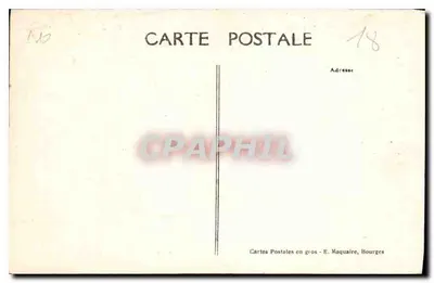 Meillant (Cher) — O Castelo, fachada Norte — E. Maquaire, Bourges — Verso