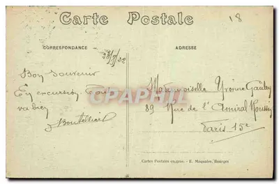 Bourges — Palácio Jacques-Cœur, a fachada — E. Maquaire, n°301 — Verso