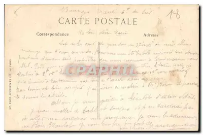 Bourges — Ogólny widok z wieży Sourde — ND. Phot. — Rewers