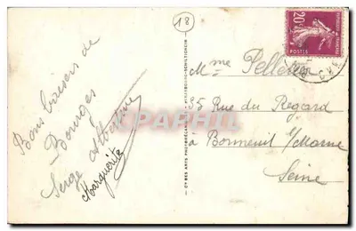 Bourges — La Catedral — L.L. — n°222 — Reverso