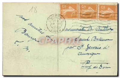 Bourges — Katedra, widok z południowego boku — Wydawnictwo Nowe Galerie, Bourges — Rewers