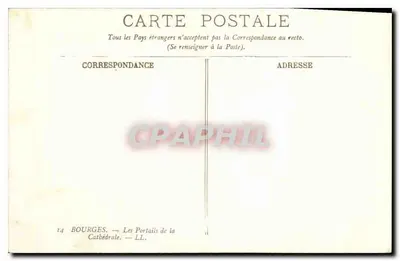 Bourges — Portale Katedry — LL. 14 — Rewers