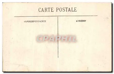 Stara pocztówka Bourges Katedra — Rewers
