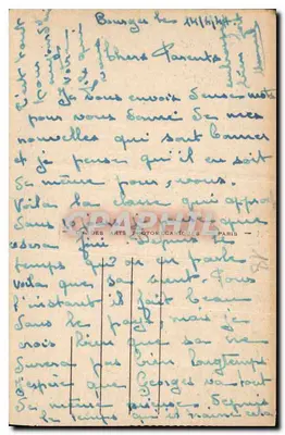Bourges — Panorama w kierunku katedry — Widok wykonany z Pałacu Jacques Cœur — ND.365 — Rewers