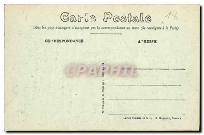 Bourges - Centralna widok z wieży kościoła Notre-Dame — G.C. n°6 — Rewers