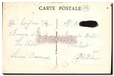 Bourges — Katedra, widok z ogroduHôtel de Ville — E. Maquaire, n°203 — Rewers