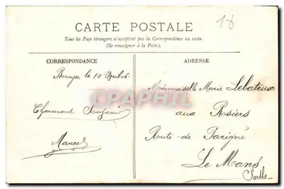 Bourges — Brzegi rzeki Yèvre — LL. nr 128 — Rewers