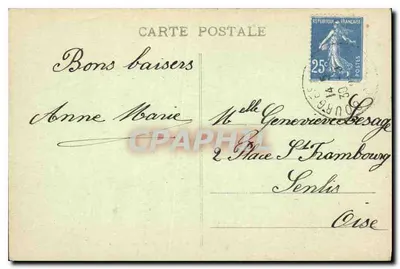 Bourges — Panoramiczny widok z katedry Notre-Dame — Wydawnictwo Nouvelles G — Rewers
