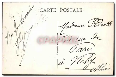 Bourges — A Catedral, vista tirada do Jardim do Hotel de Ville — E. Maquaire, editor Bourges, n° 204 — Verso