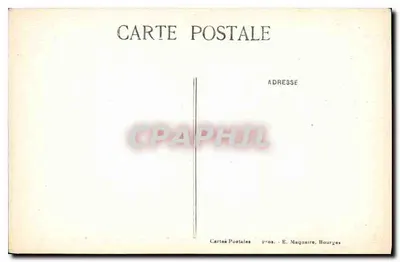 Bourges - Wewnętrzne wnętrze katedry - Obramowanie chóru, strona północna — E. Maquaire, nr 290 — Rewers