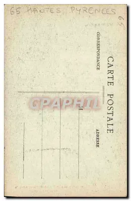 Os Pirineus — Estrada de GAVARNIE — O Ponte Napoléon — Editor: 65 Hautes-Pyrénées — Verso