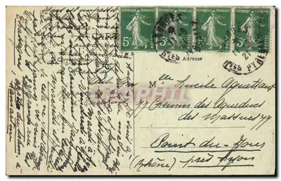 Lourdes — Bazylika, widok z Zamku Fort — wydawca Lanne-Sanbiroue, nr 19 — Rewers