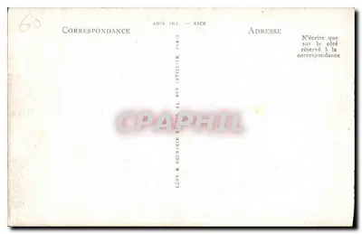 Zamek w Chantilly — Stajnie. Wrotami Honoru — ADIA IMP. — NICE — Rewers