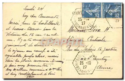 A Conciergerie e a Vasca do Castelo de LA ROCHEFOUCAULD — Editor: Paris, N° 124118 — Verso