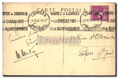 Lourdes — A Basílica e as Pirineus — editor Lourdes, n° 189 — Verso