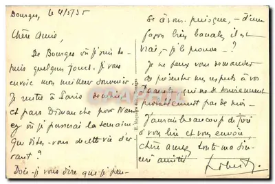 Bourges - De Kathedraal bekeken vanaf het Tuin van het Hôtel de Ville — E. M. n° 204 — Achterkant