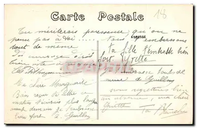 Bourges — Pałac Jacques-Cœur, widok z Place Berry — Wydawnictwo J. Poucraier — Rewers