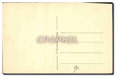 Bourges — Katedra, widok z ogrodu Hôtel de Ville — E. M. B, nr 205 — Rewers