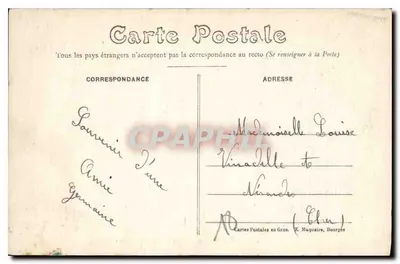 Bourges — Katedra — Pięć Portalów — E. Maquaire, n°220 — Rewers