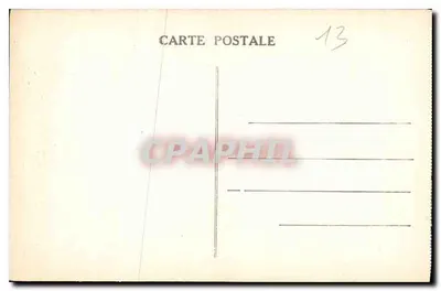 Marseille — La Fontaine Cantini — Uitgever niet geïdentificeerd, serie-nummer 58 — Achterkant