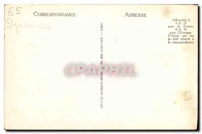 Rodovia de Luz a Gavarnie — Porta da Espanha e Ponte Napoleão — LL — Verso