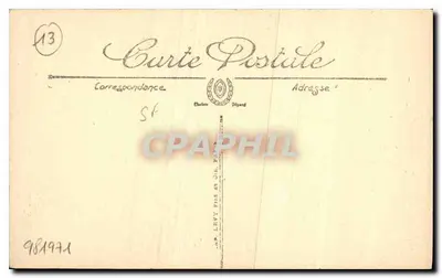 Aix-en-Provence — Hotel Guilhbert (século XVIII), rue Mazarine 14 — por Chastel, editor Tavellet — Verso