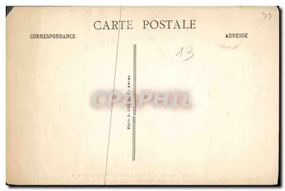 Arles — Widok na miasto, po lewej Teatr Starożytny — Wydawca J. Gécin, nr 105 — Rewers