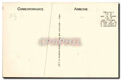 Marseille - Zamek If (strona południowa) — LL Selecta, n°179 — Rewers