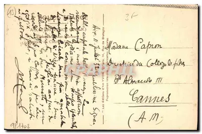 Wnętrze kaplicy św. Klaudii w Aix-en-Provence — wydawca Yvon, nr 34 — Rewers