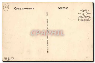 Marseille — Plac Bourse i Pomnik Pierre Puget — LL Selecta — Rewers