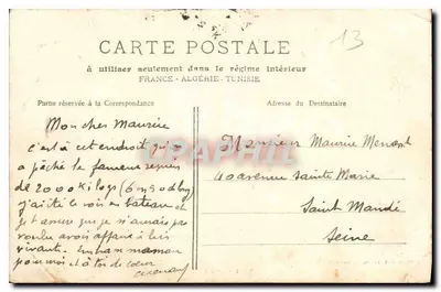 Marselha — O Forte Saint-Jean — Phototyp E. Lacour — n°57 — Verso