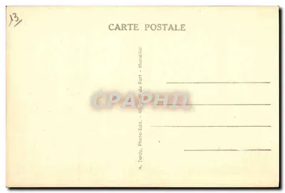 Marsella — La Basílica de Nuestra Señora de la Guardia — n°21, edición de Tardy — Reverso