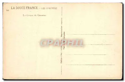 Le Cirque de Gavarnie — Les Pyrénées — Édition d'Art YVON — Verso