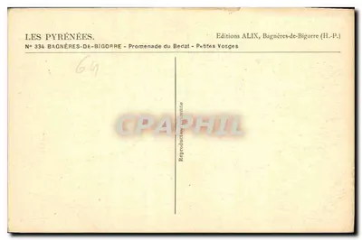 As Pirineus — Bagnères-de-Bigorre — Passeio do Bedat — Pequenas Vosges — Edições ALIX — Verso