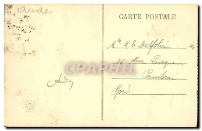 Cité di CARCASSONNE — Les Lices hautes — editore sconosciuto, n° 212 — Verso