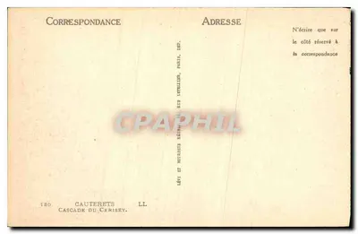 Cascada del Cerisey — Cauterets — LL — Reverso