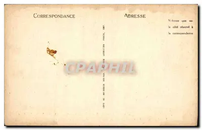 Lourdes — El Calvario — IIa Estación — Jesús cargado de su Cruz — Modelo perteneciente a la Estatua Religiosa, 64, rue Bonaparte, París — n° 6 — Reverso