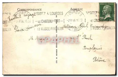 Lourdes — Widok z góry — LL — Rewers