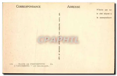 Trasa do Pierrefitte — Le Colimaçon — Wydawca Lévy & Meuricin, Paryż — Rewers