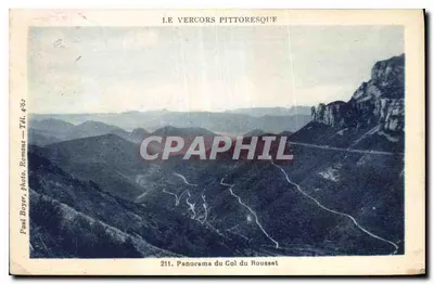 O Vercors pitoresco — Panorama do Col do Rousset — Paul Boyer, foto, Romans — n°211
